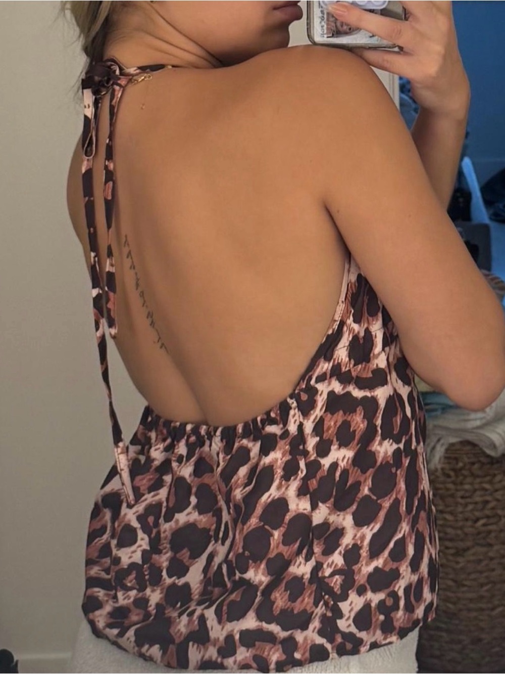 Leopard halter top - Picture 3 of 4